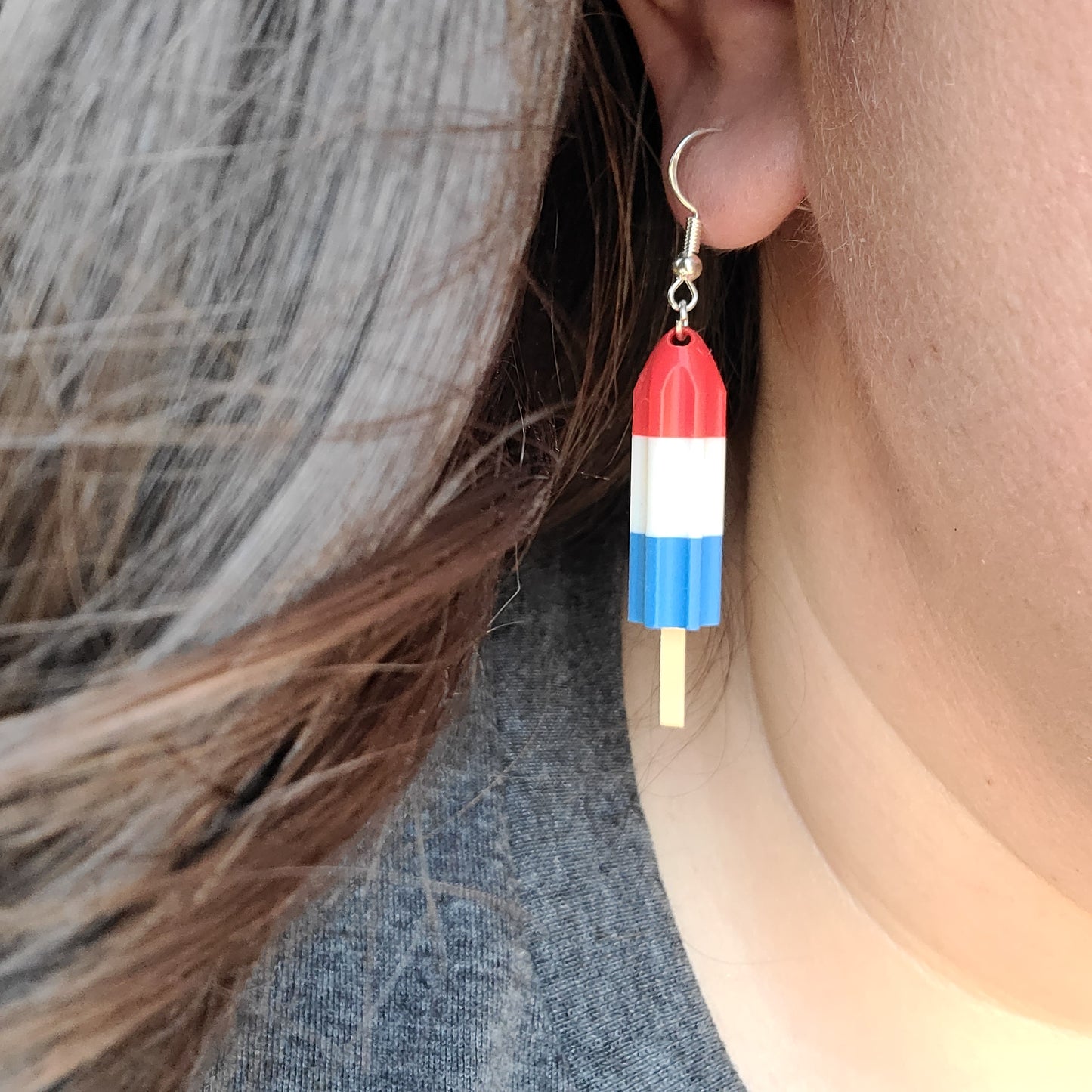 Popsicle 3D Printed Earrings
