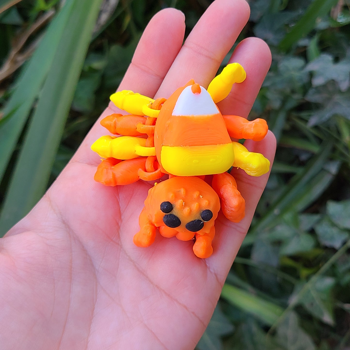 Fidget Candy Corn Spider