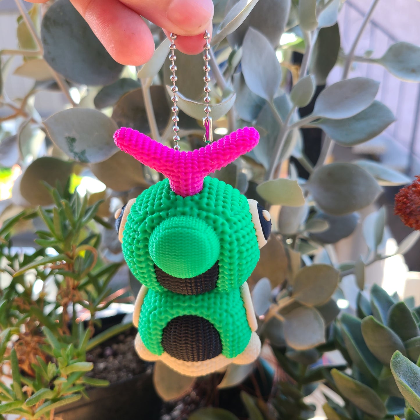 Caterpillar Pocket Monster Keychain