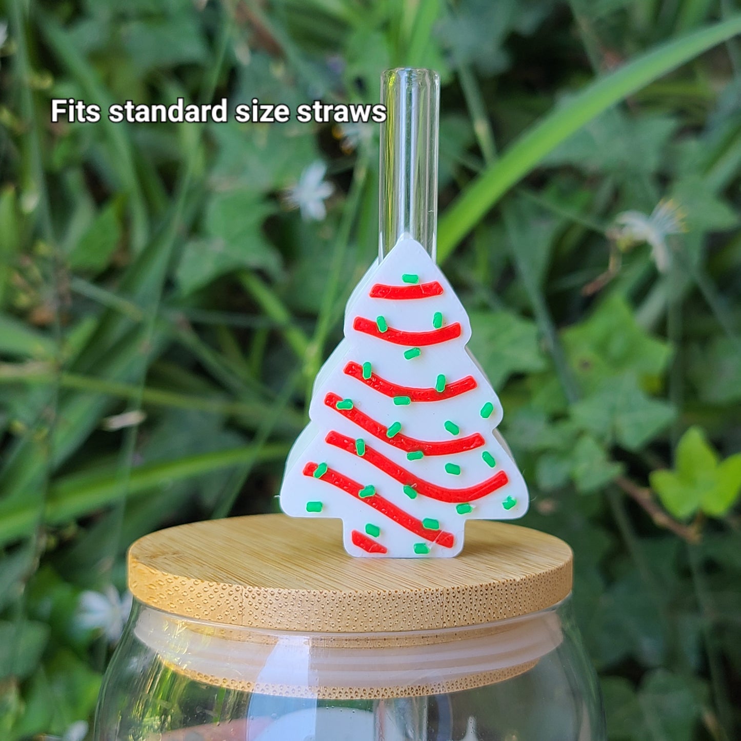 Christmas Tree Straw Topper