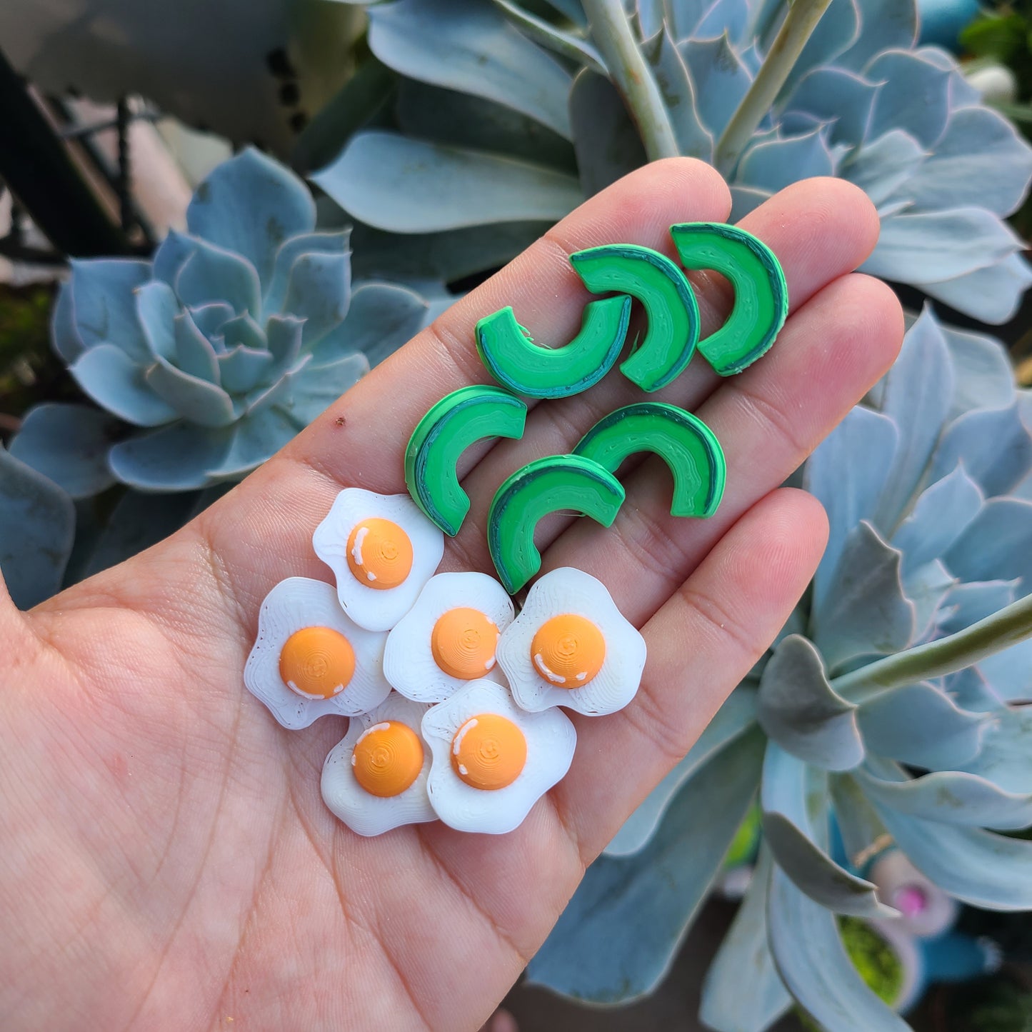 Egg & Avocado Toast 3D Printed Tic Tac Toe Game