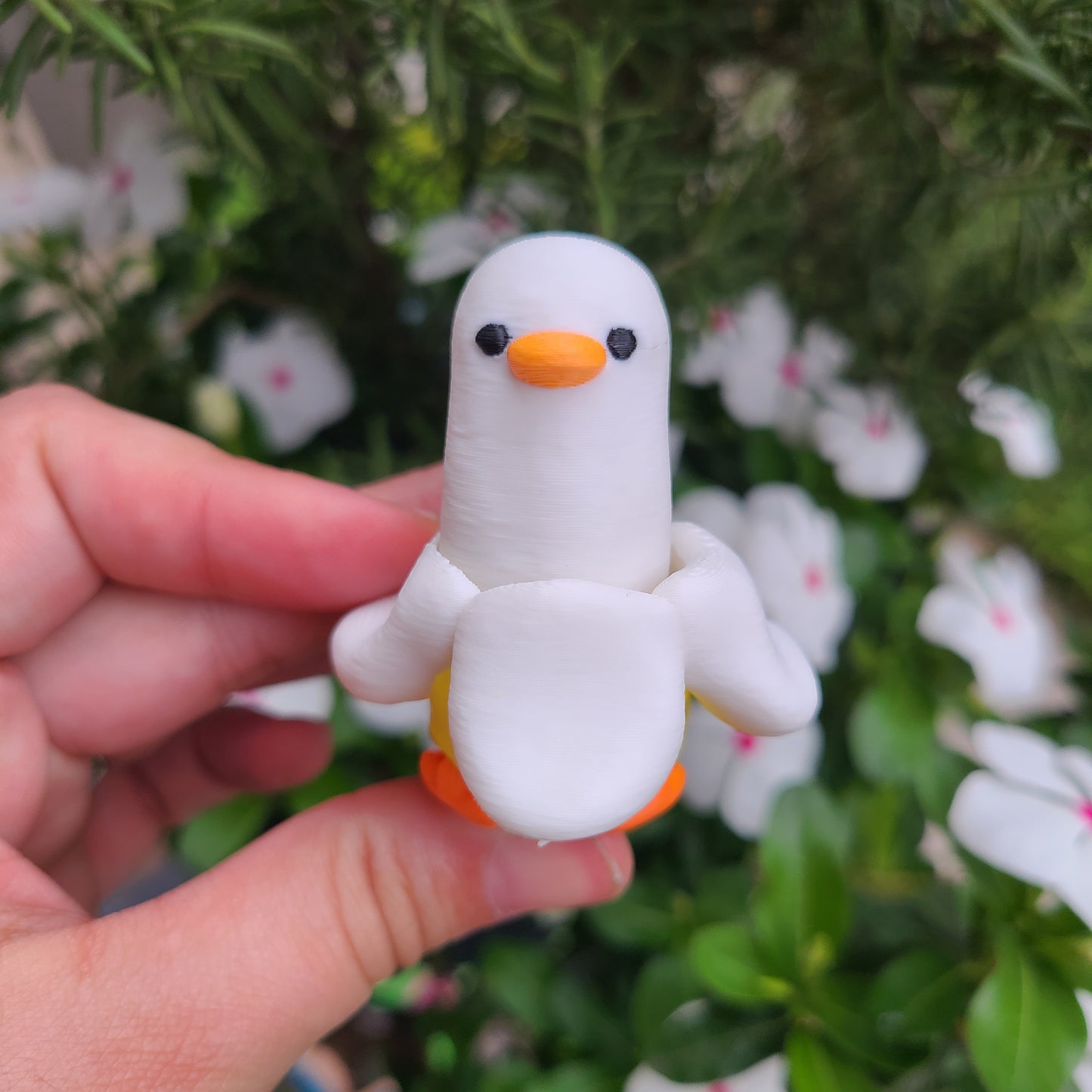 Banana Duck Fidget Clicker Keychain