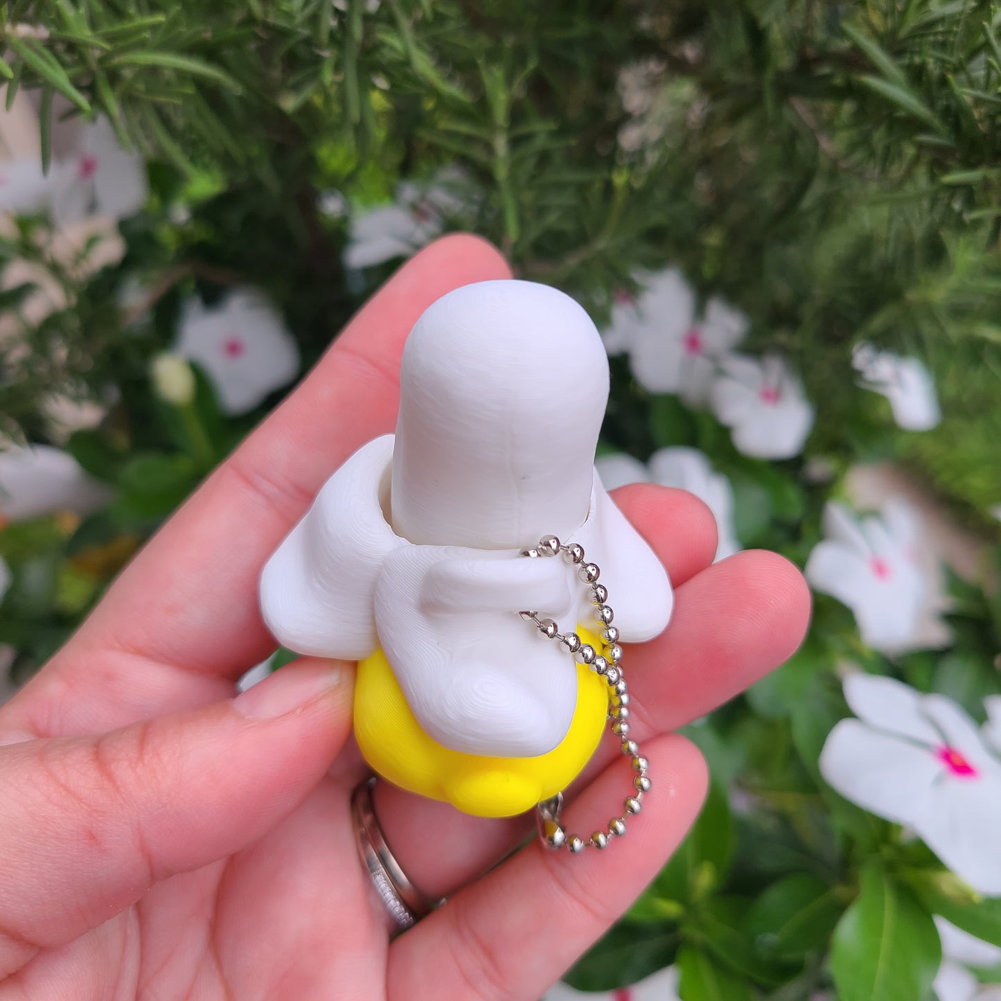 Banana Duck Fidget Clicker Keychain