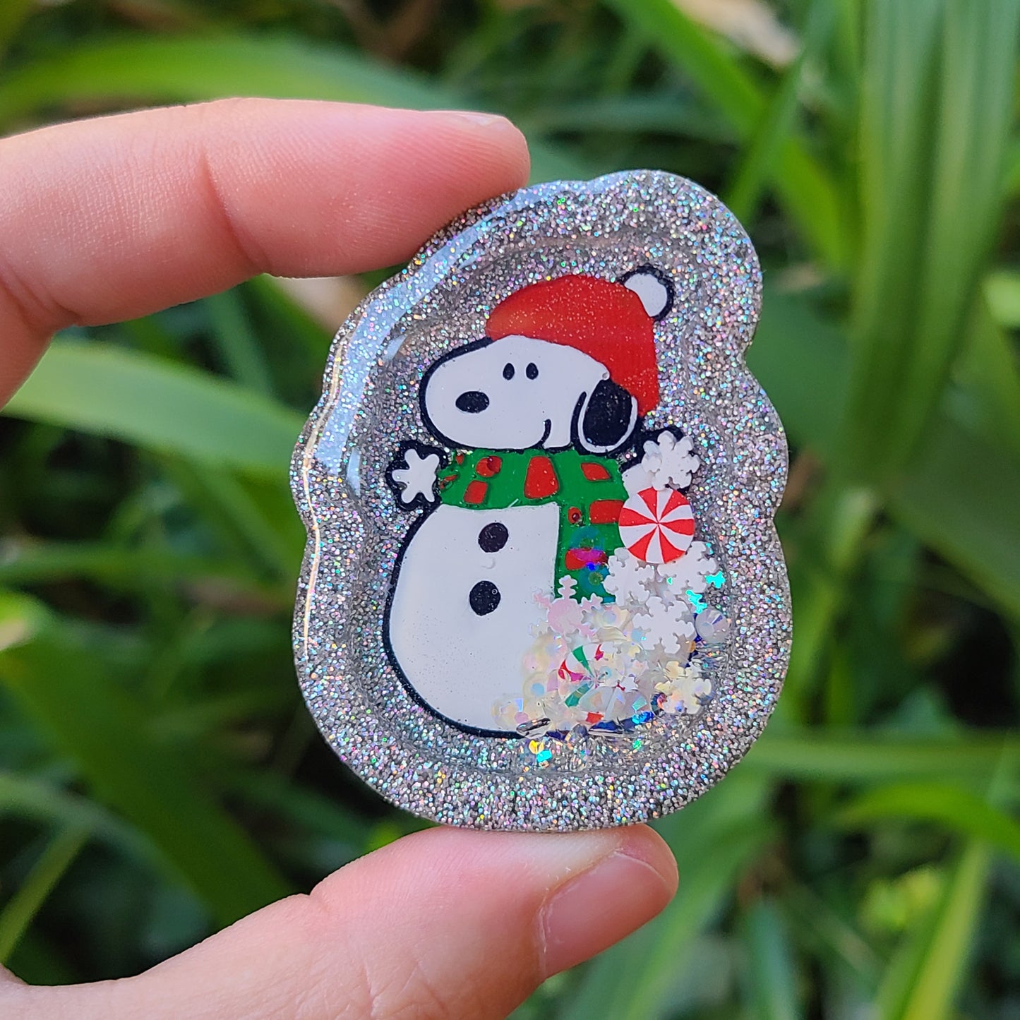 Snow Dog Charm (Silver)