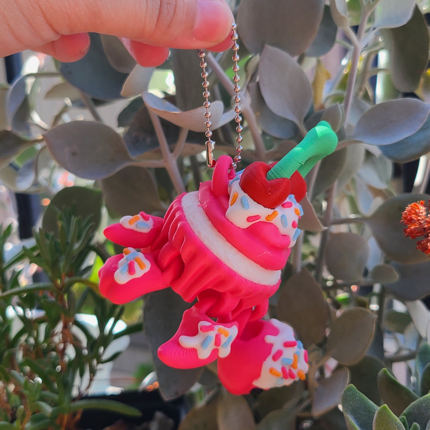 Ice Cream Turtle Fidget Keychain
