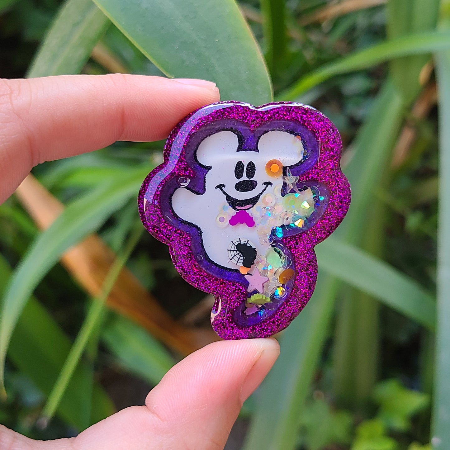 Ghost Mouse Charm