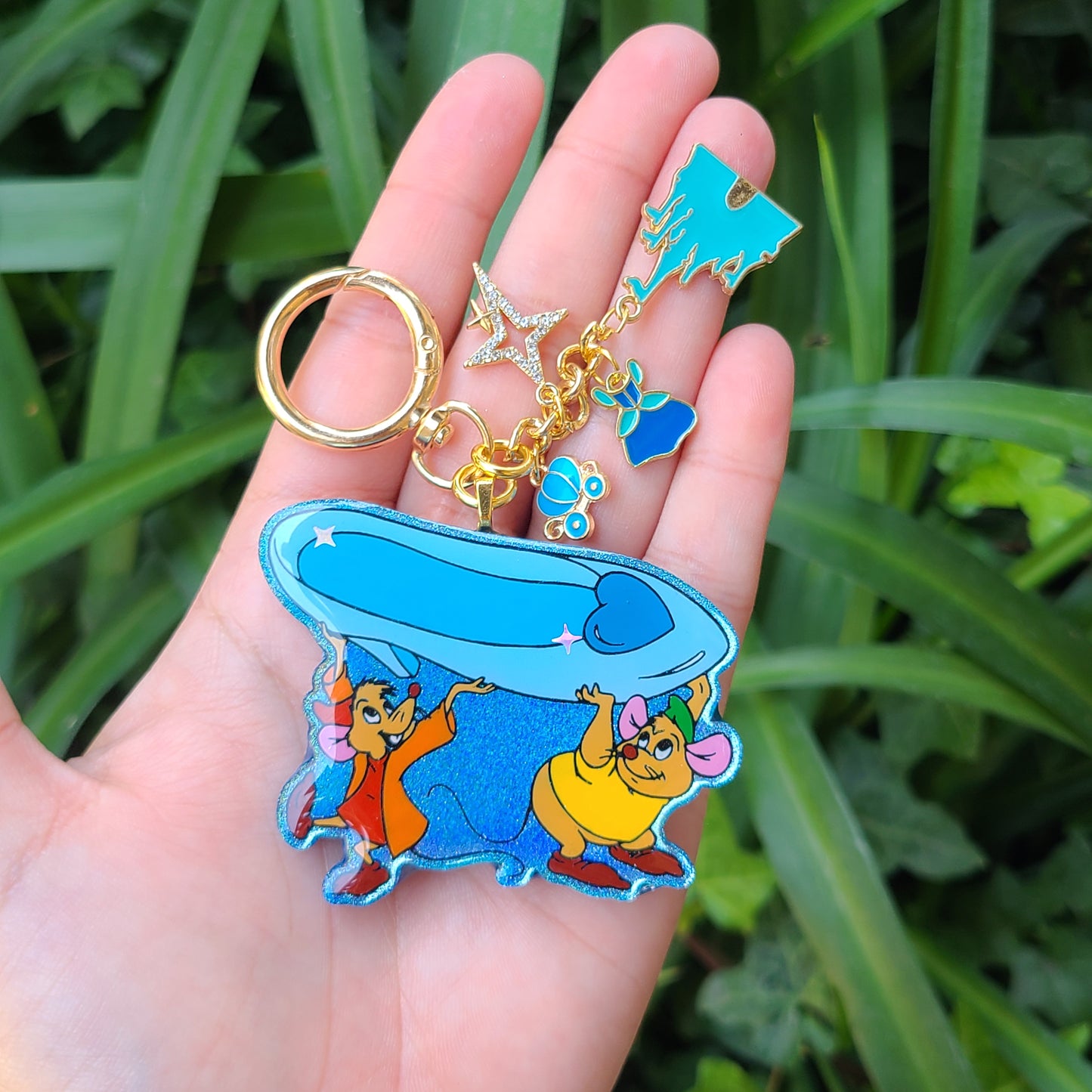 Glass Slipper Mice Bag Charm