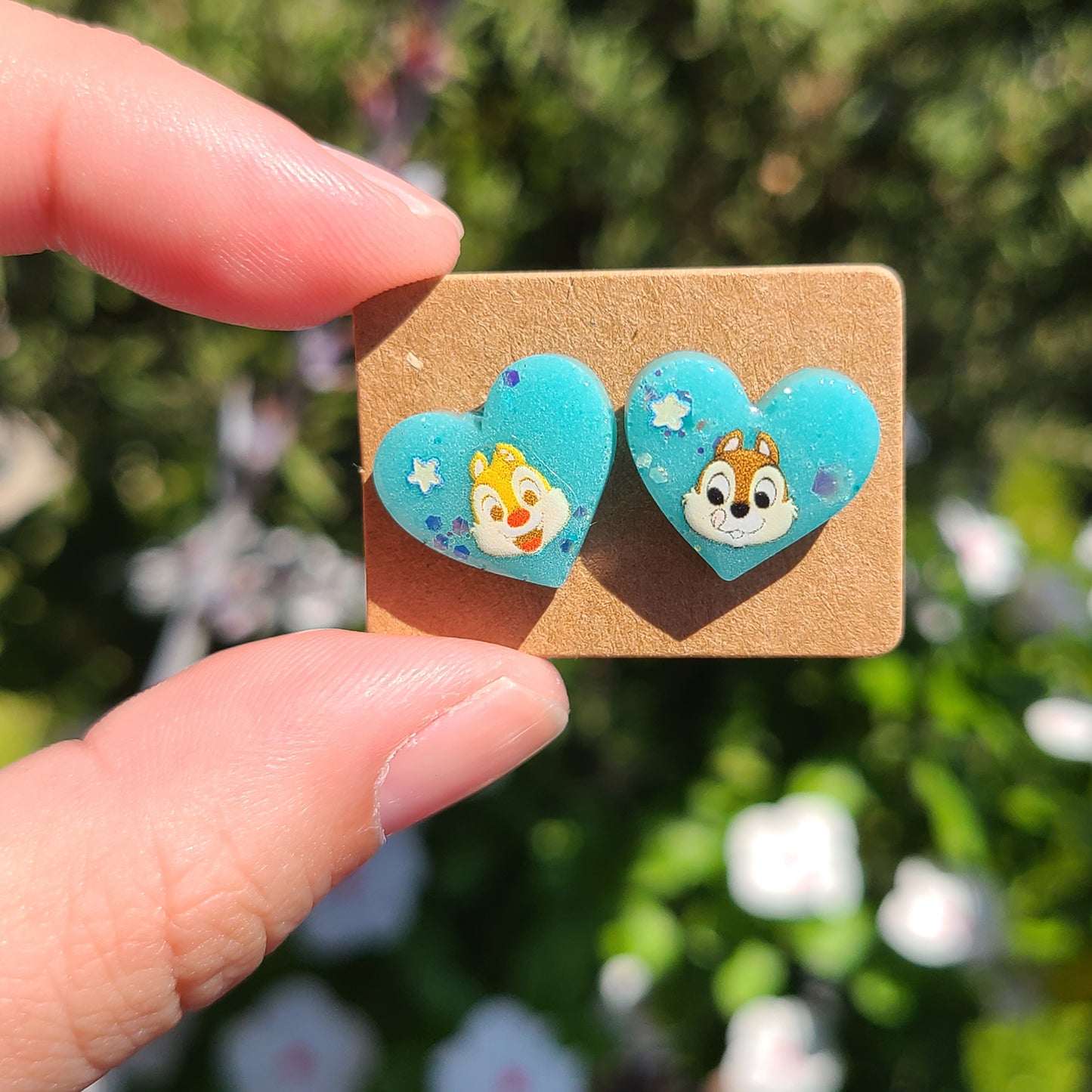 Chipmunks Heart Earrings