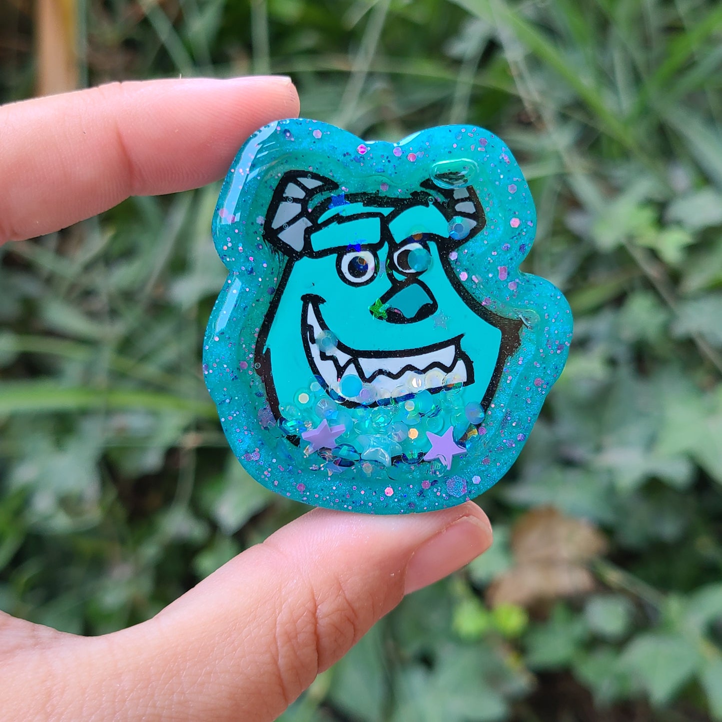 Blue Monster Charm