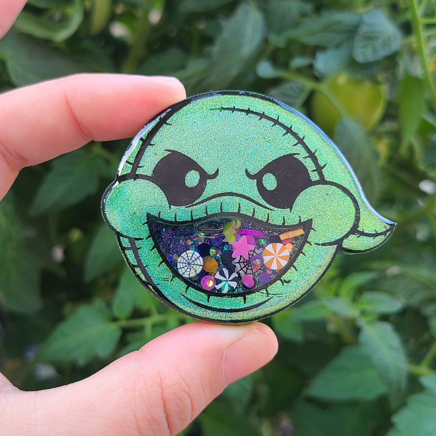 Dice Villain Face Charm