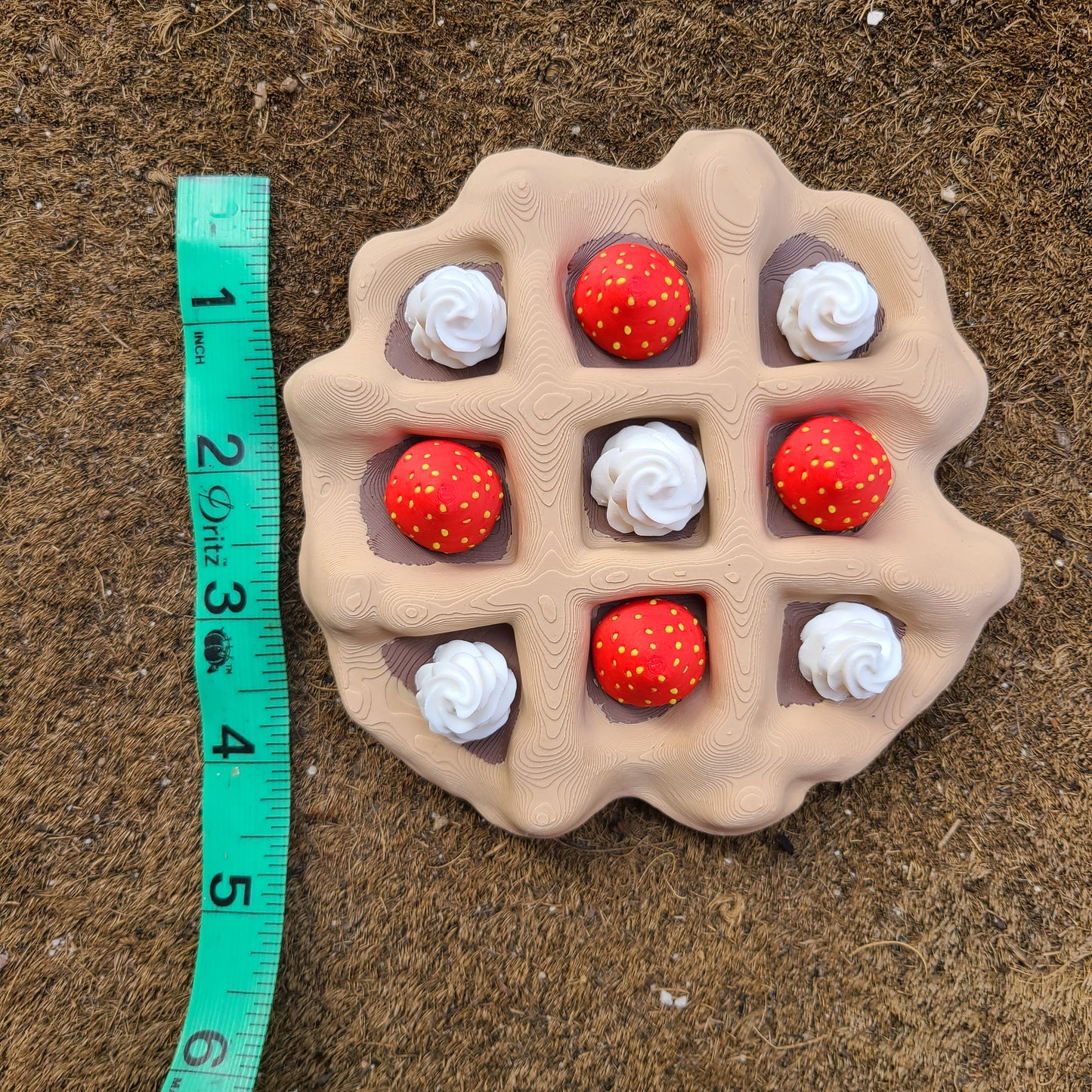Strawberry & Cream 3D Printed Tic Tac Toe Game