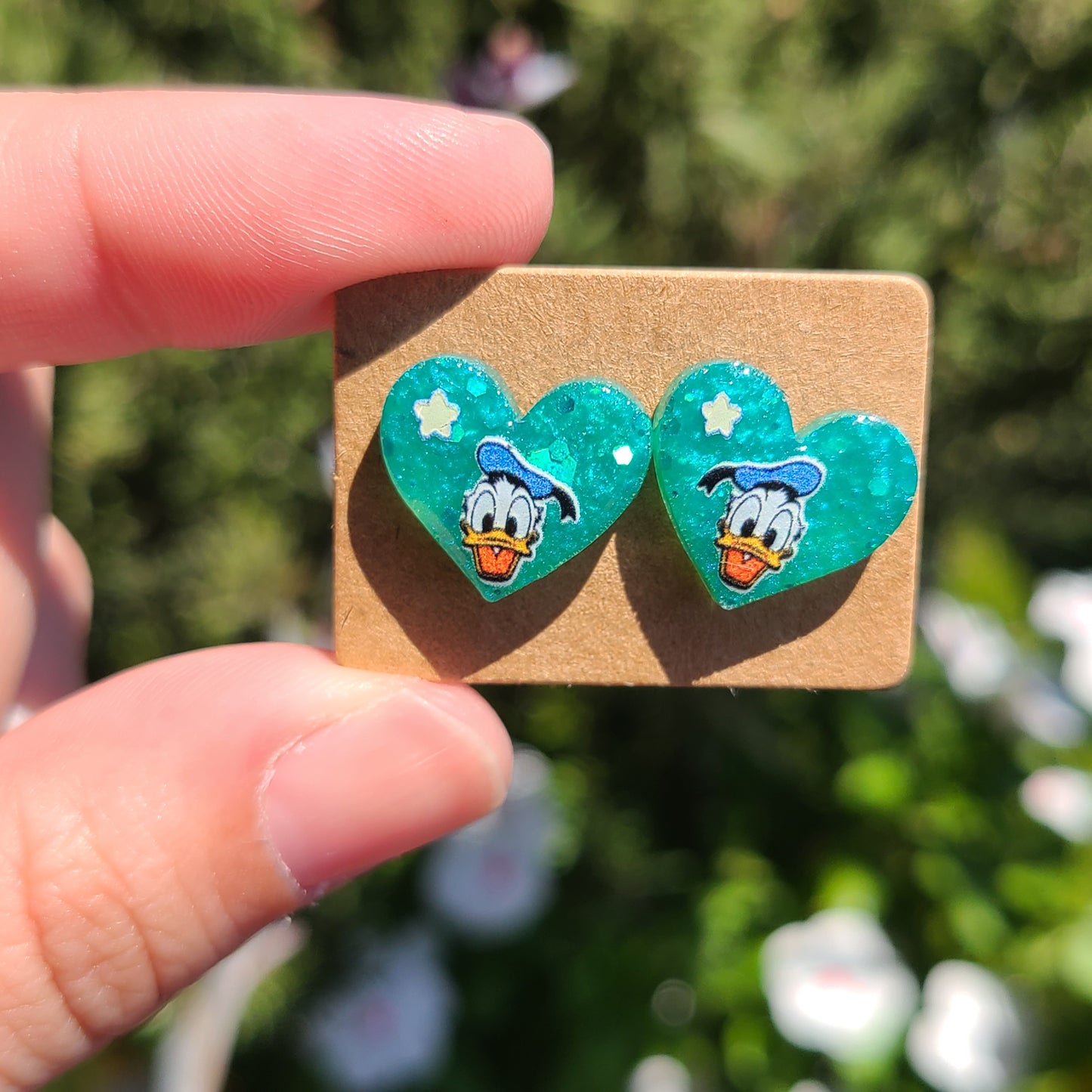 Duck Heart Earrings