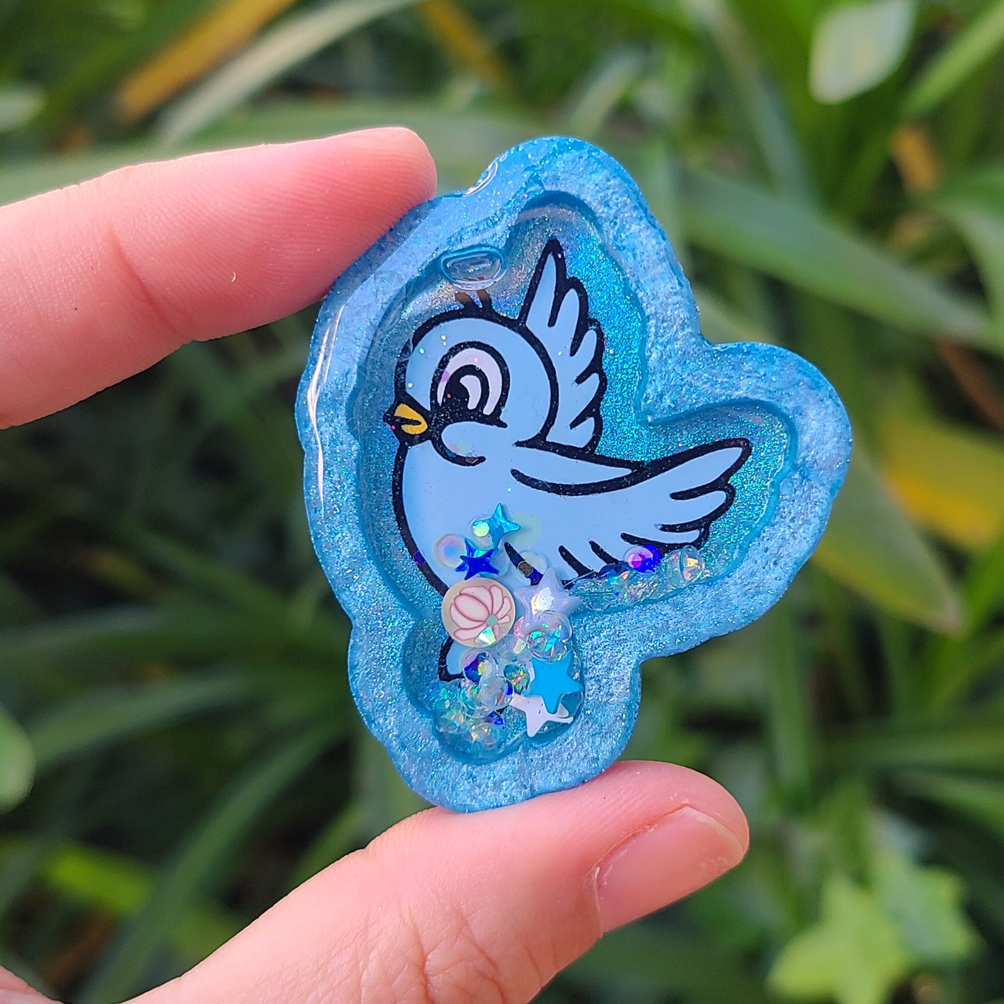 Blue Princess Bird Charm