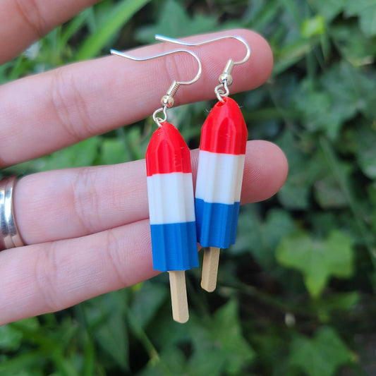 Popsicle 3D Printed Earrings