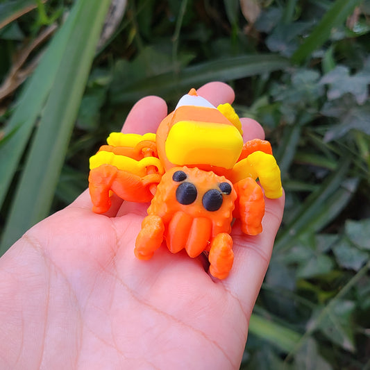 Fidget Candy Corn Spider