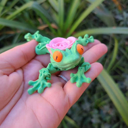 3D Printed Flower Frog Fidget
