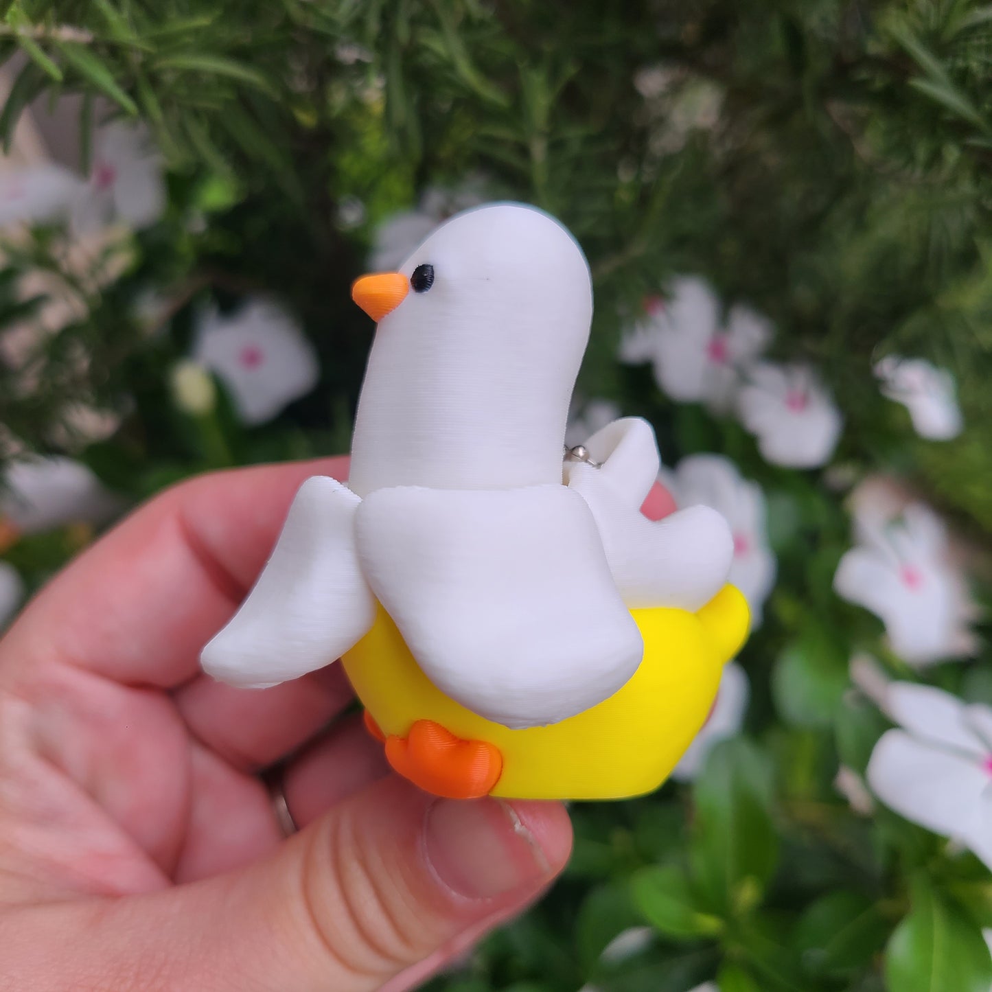 Banana Duck Fidget Clicker Keychain