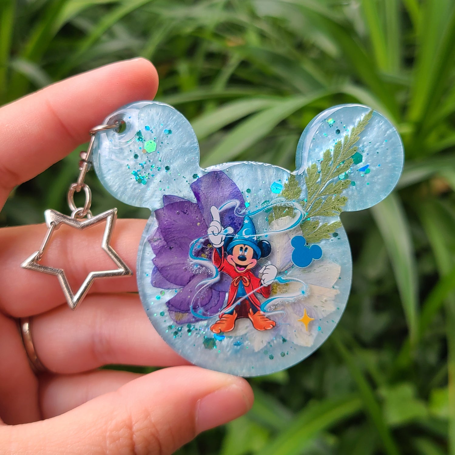 Flower Mouse Keychain