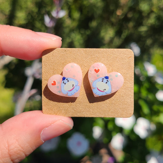 Donkey Heart Earrings