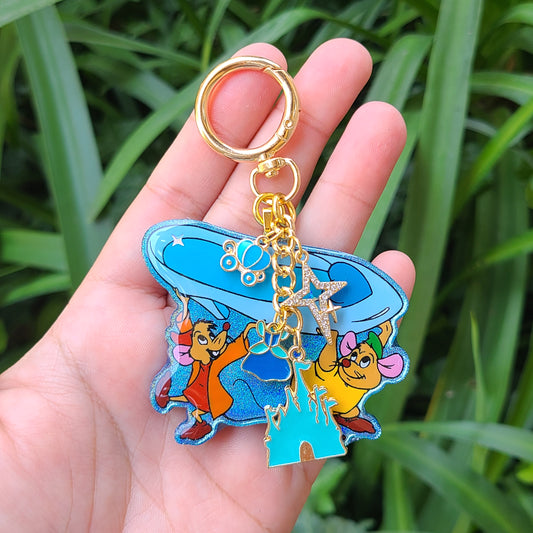 Glass Slipper Mice Bag Charm