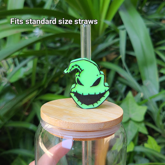 Villain Straw Topper (Glows in the Dark)