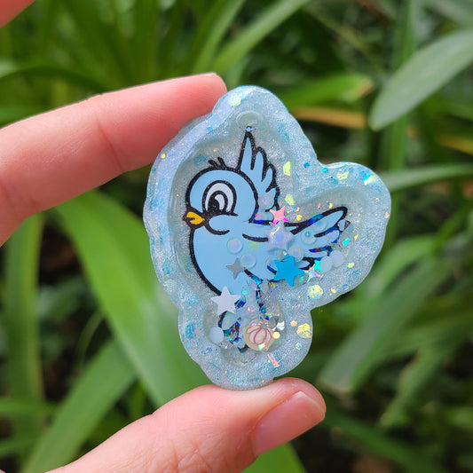 Blue Princess Bird Charm