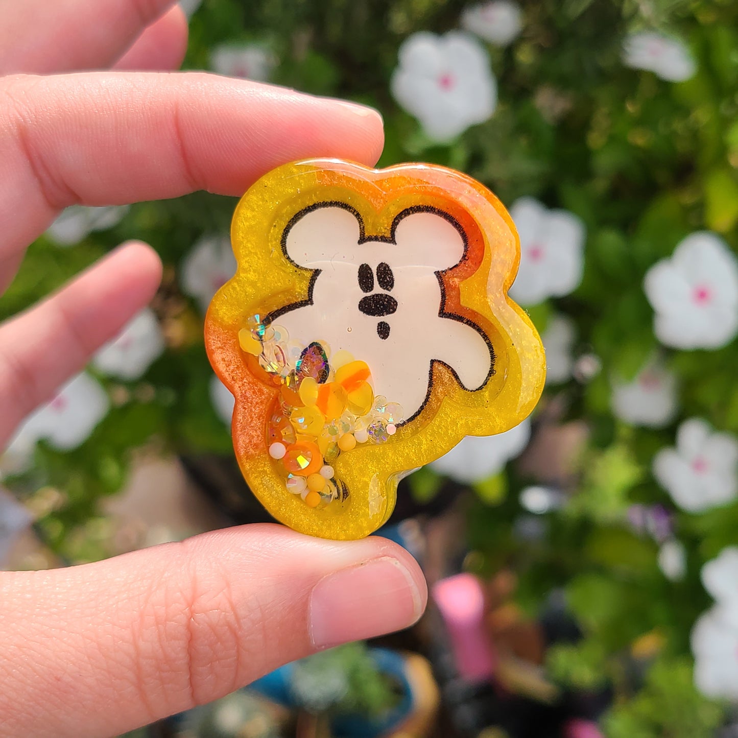 Mouse Ghost Charm