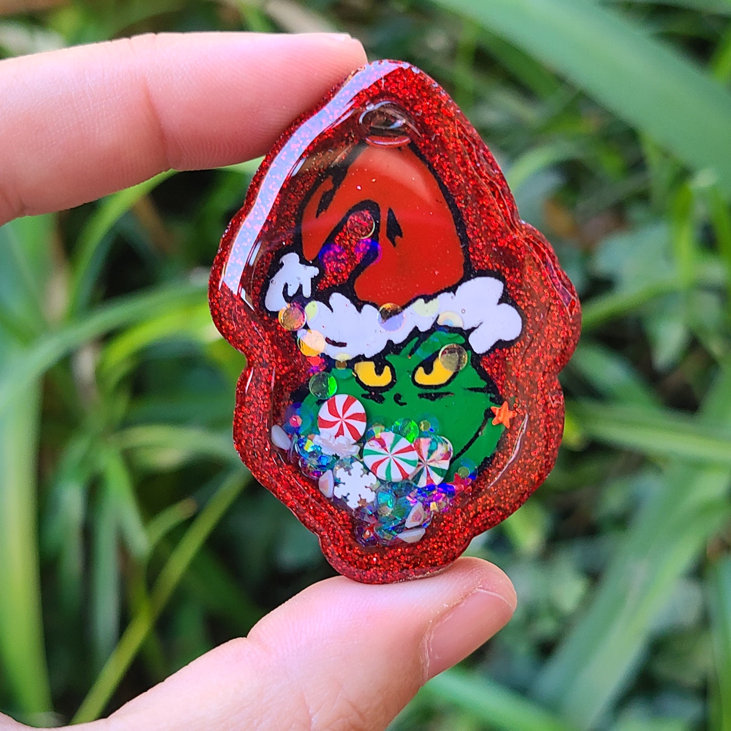 Christmas Grump Charm (Red)