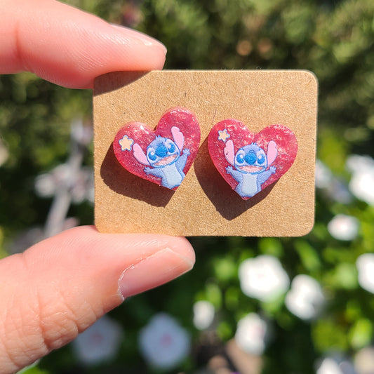 Alien Heart Earrings