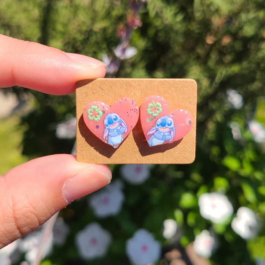 Alien Heart Earrings