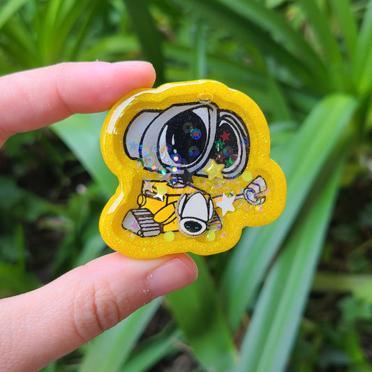 Yellow Robot Charm