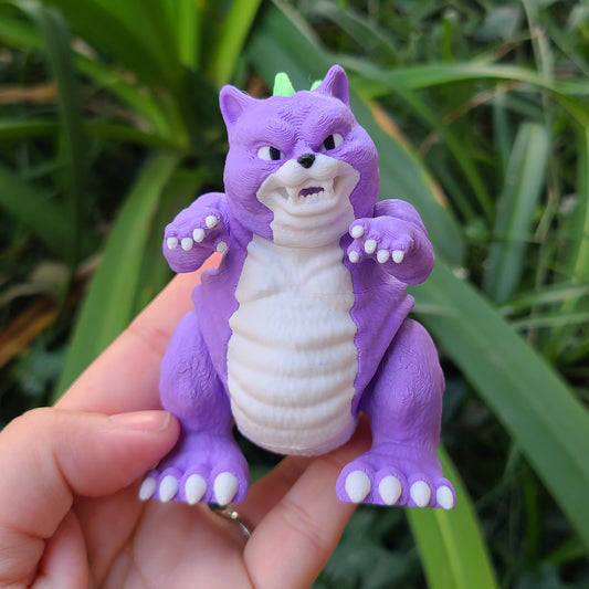 Catzilla Fidget (Green Glows in the Dark)