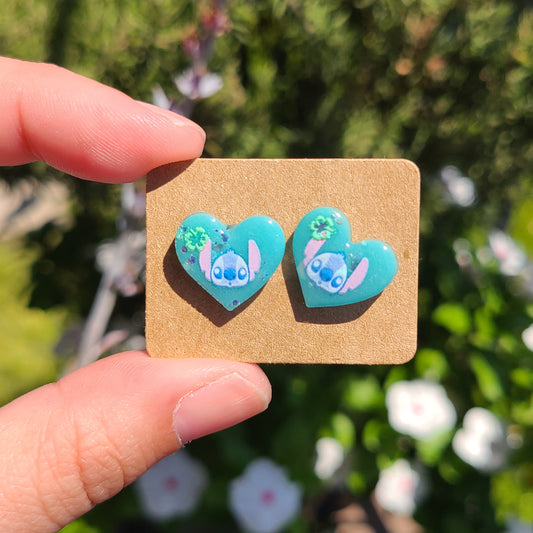 Alien Heart Earrings