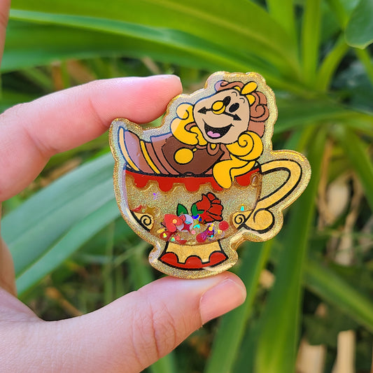 Clock Tea Cup Charm
