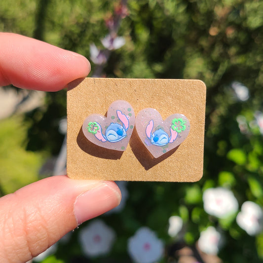 Alien Heart Earrings