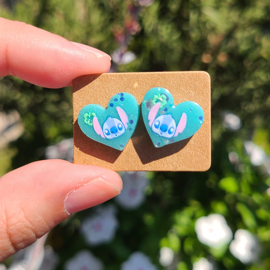 Alien Heart Earrings