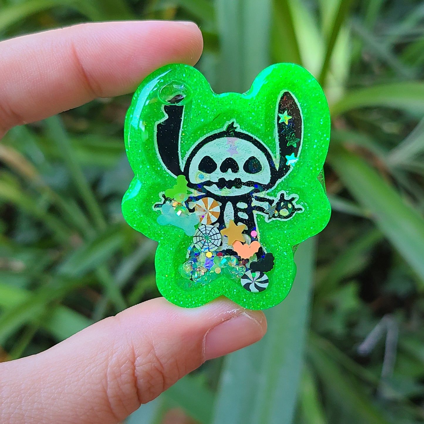 Skeleton Alien Charm