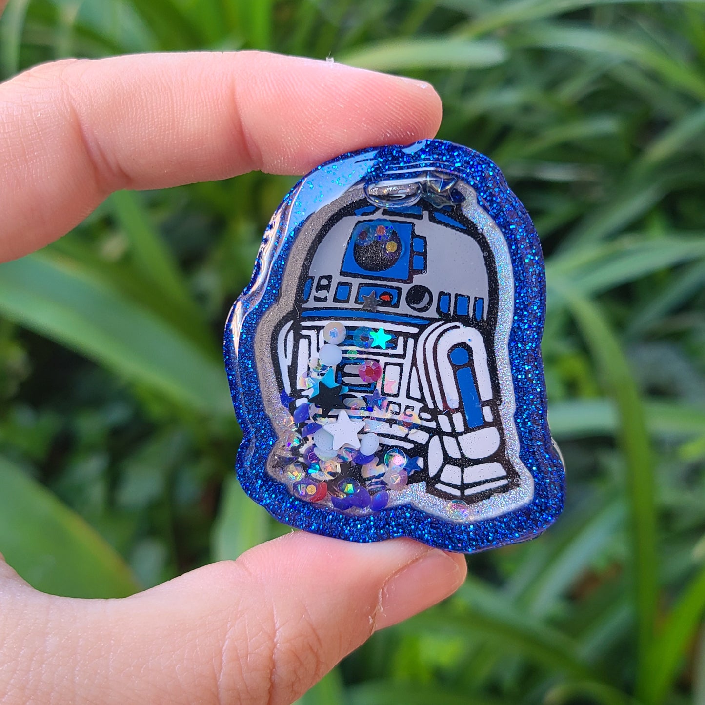 Blue Robot Charm