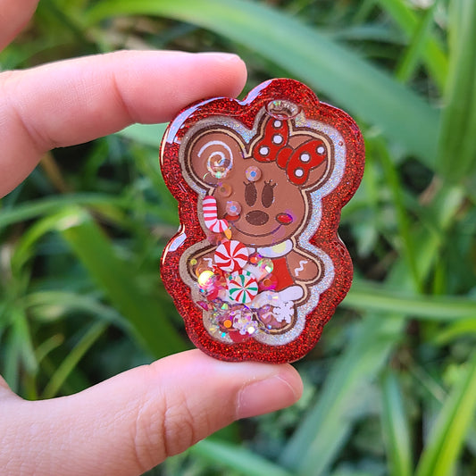 Girl Gingerbread Mouse Charm