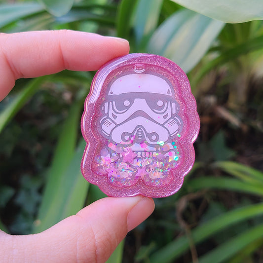 Pink Trooper Charm