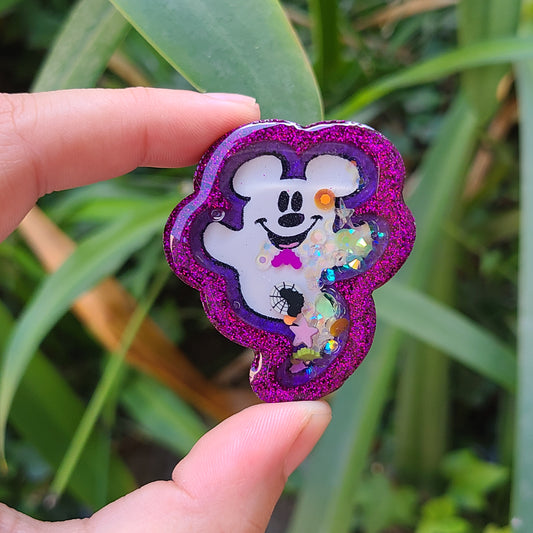 Ghost Mouse Charm