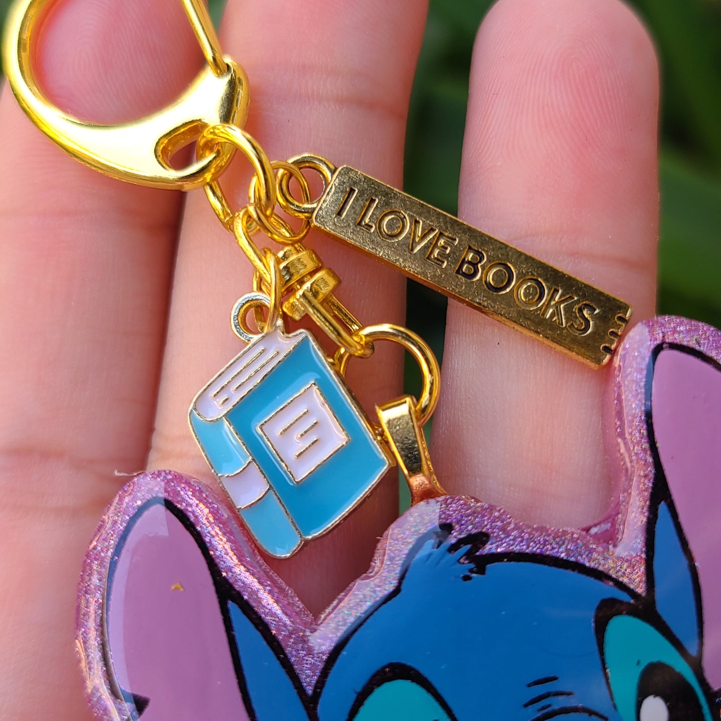 Alien Reading Bag Charm