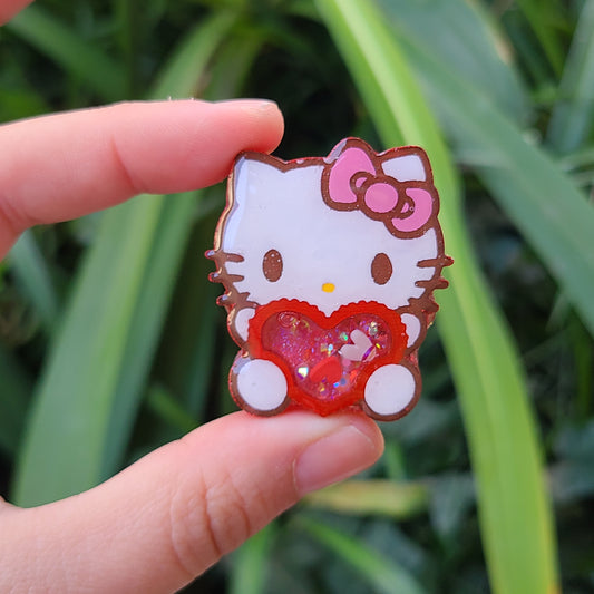 Cat Heart Charm