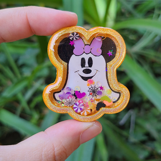 Girl Ghost Mouse Charm