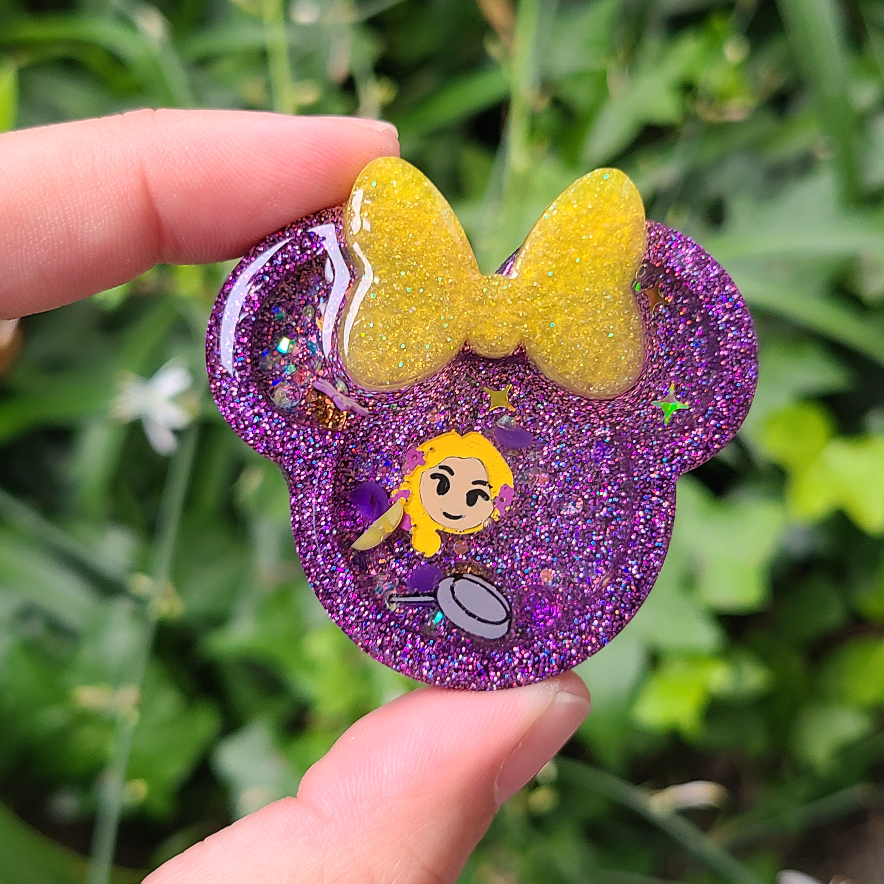 Long Hair Princess Charm Resin Drops of Sunshine