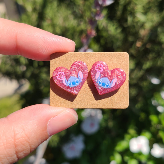 Alien Heart Earrings