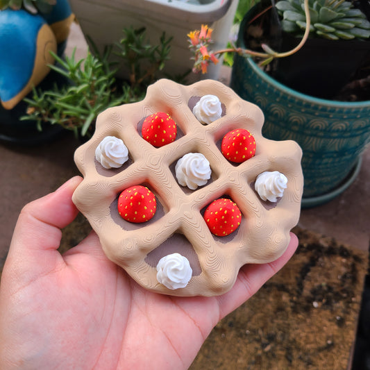 Strawberry & Cream 3D Printed Tic Tac Toe Game