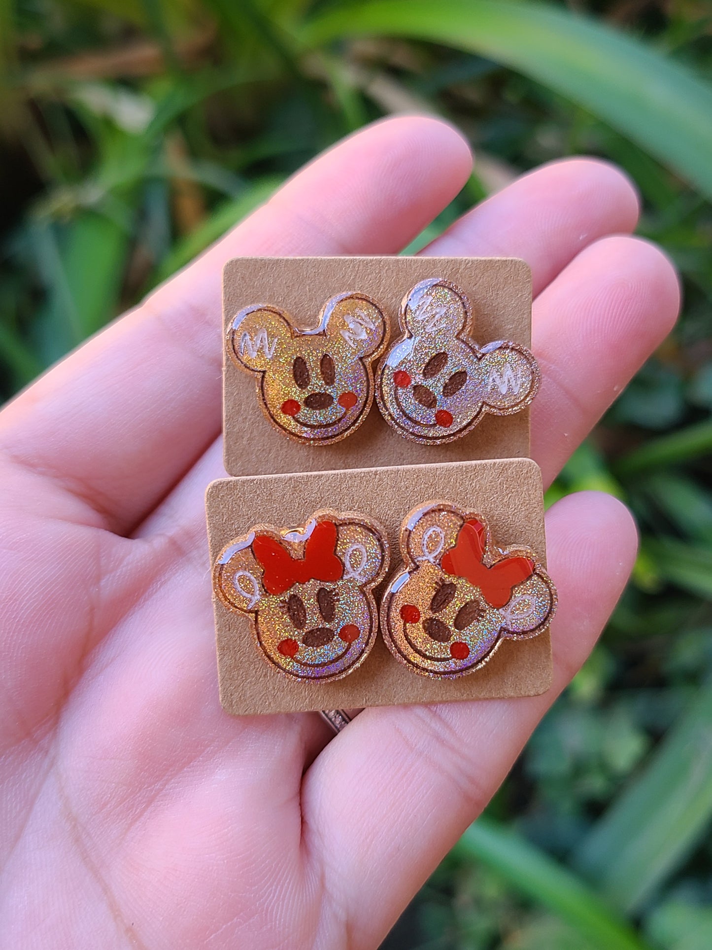 Gingerbread Stud Earrings