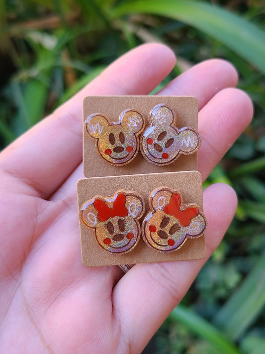Gingerbread Stud Earrings