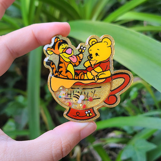 Tiger and Bear Cup Charm